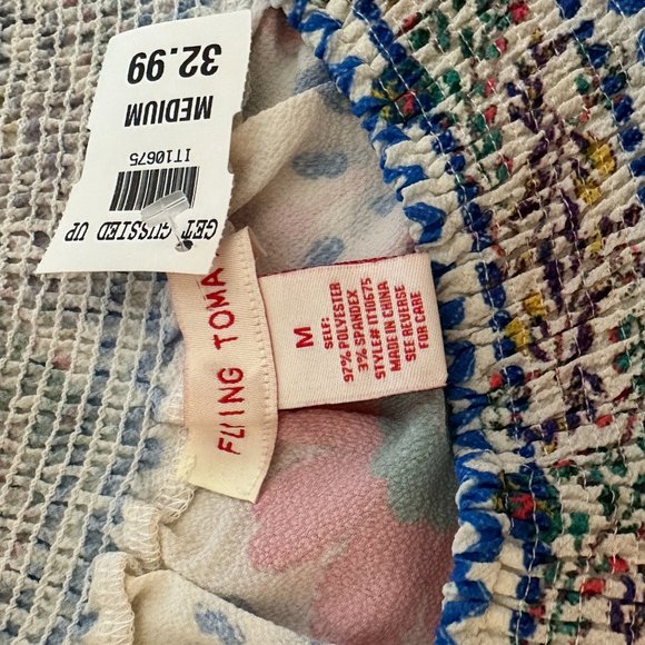 NEW with Tags - Flying Tomato - Off the Shoulder - Fun print Top - Picture 5 of 5